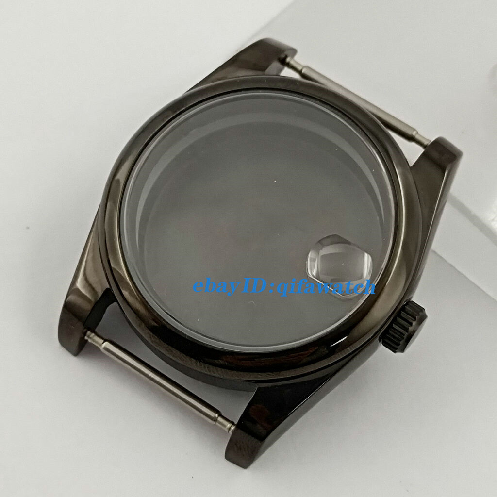 36mm/39mm black case sapphire glass fit NH35 PT5000 Miyota 8215 2813 movement