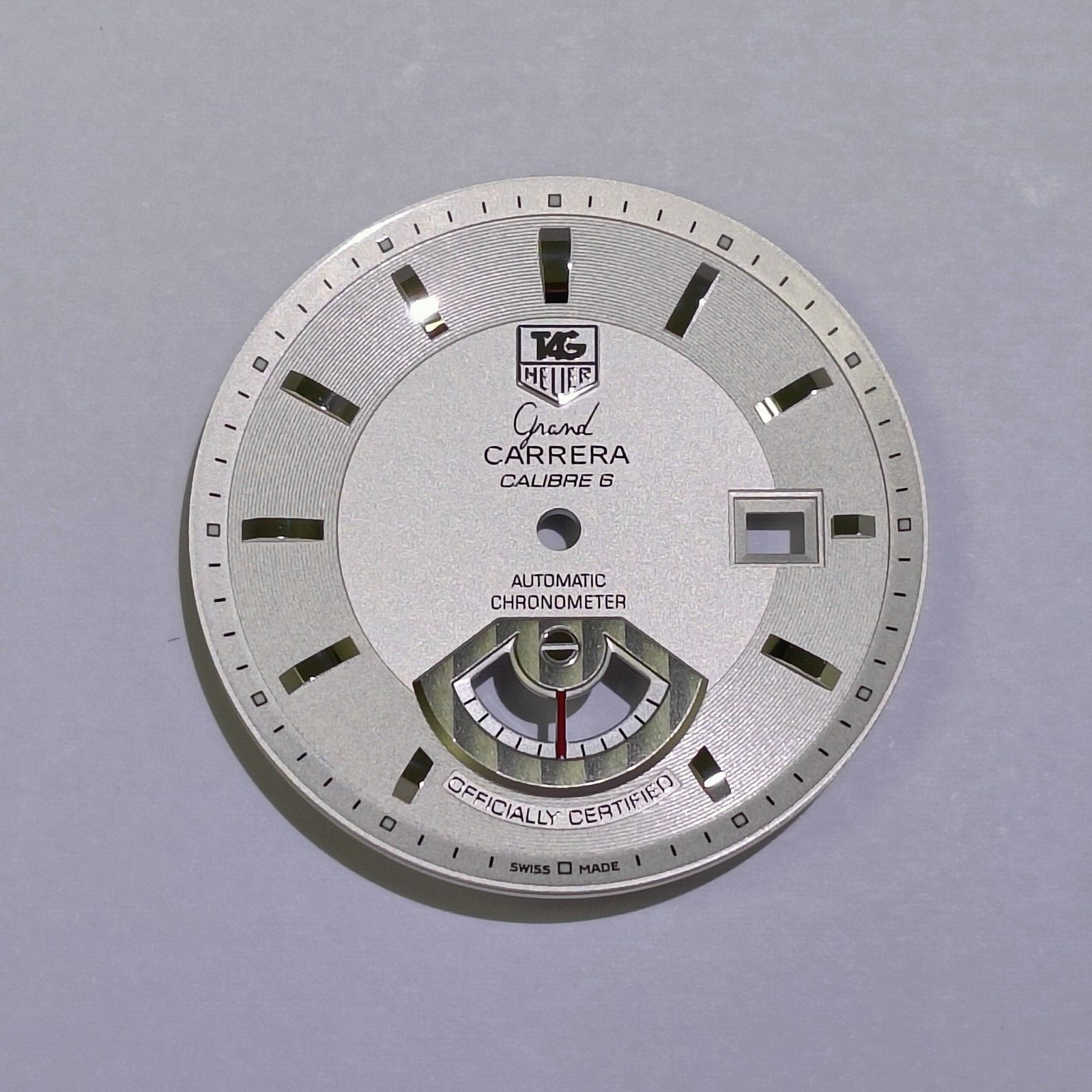 TAG HEUER GRAND CARRERA CAL 6 WATCH WAV511B WHITE DIAL 35 MM (NOS & ORIGINAL)