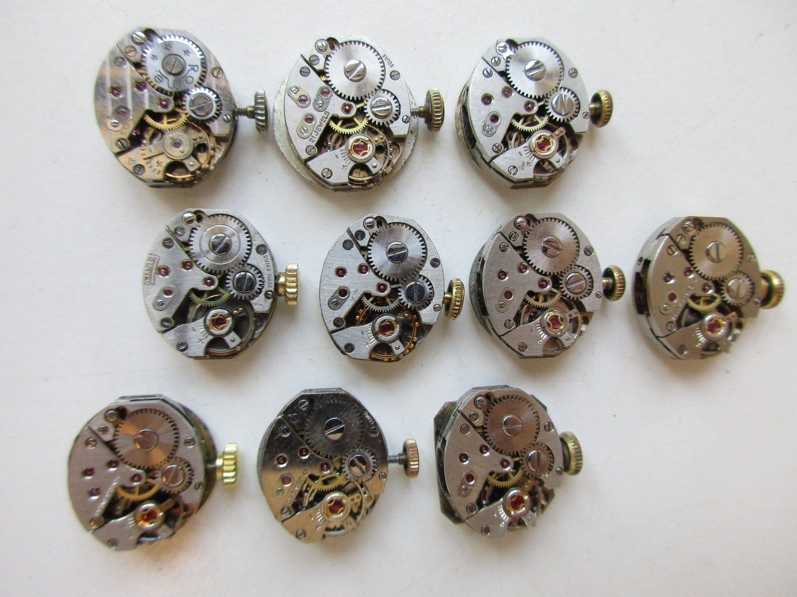 AS A. Schild cal. 1012 Swiss vintage watch movements (10 pcs) – running