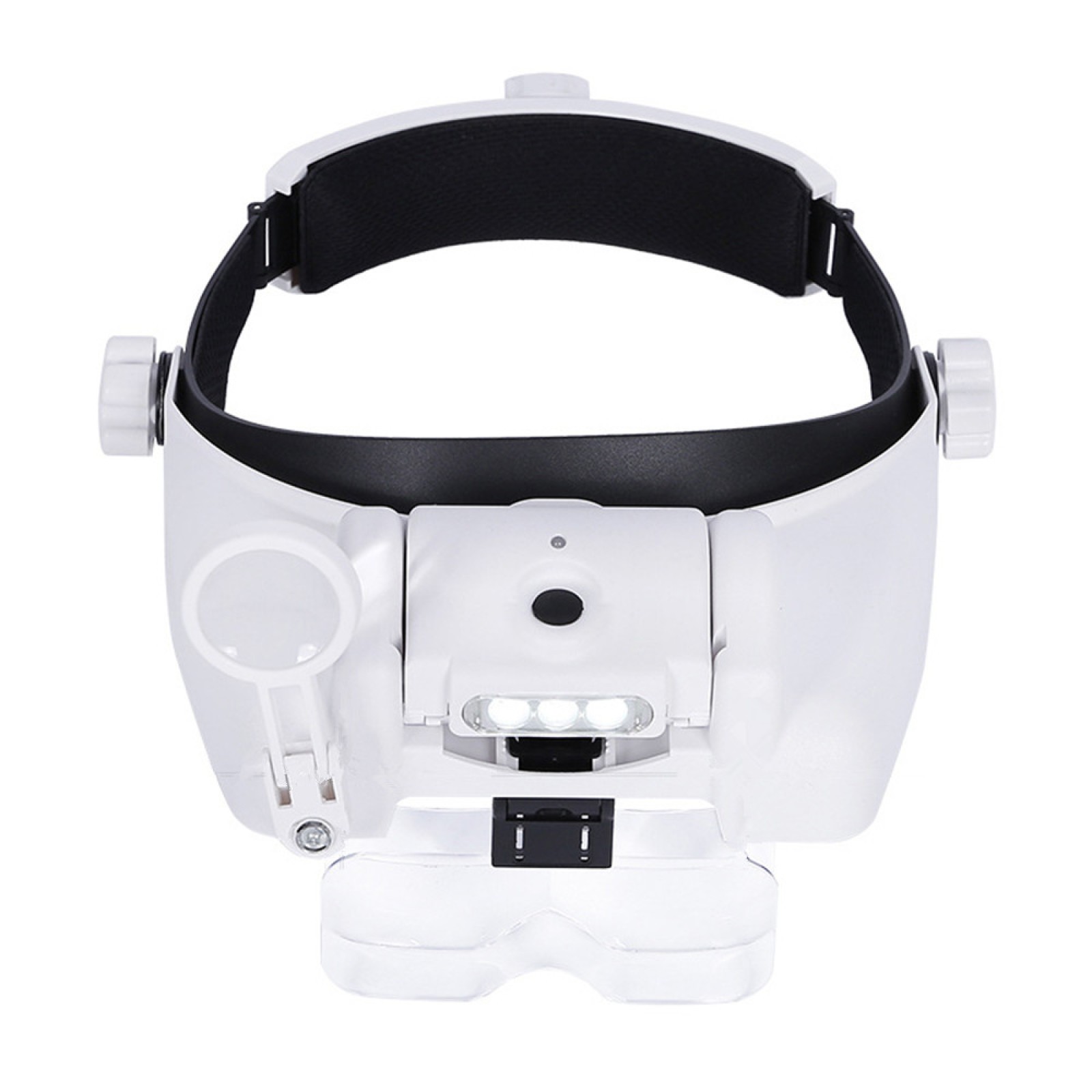 Glasses Magnifier Glass With LED Reading Magnifier Soldering Loupe Embroidery c