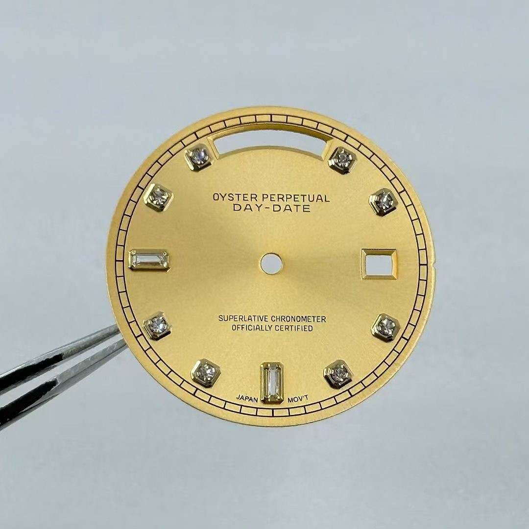 31mm Gradient Color Watch Dial Double Calendar No Lume for 8285 Movement