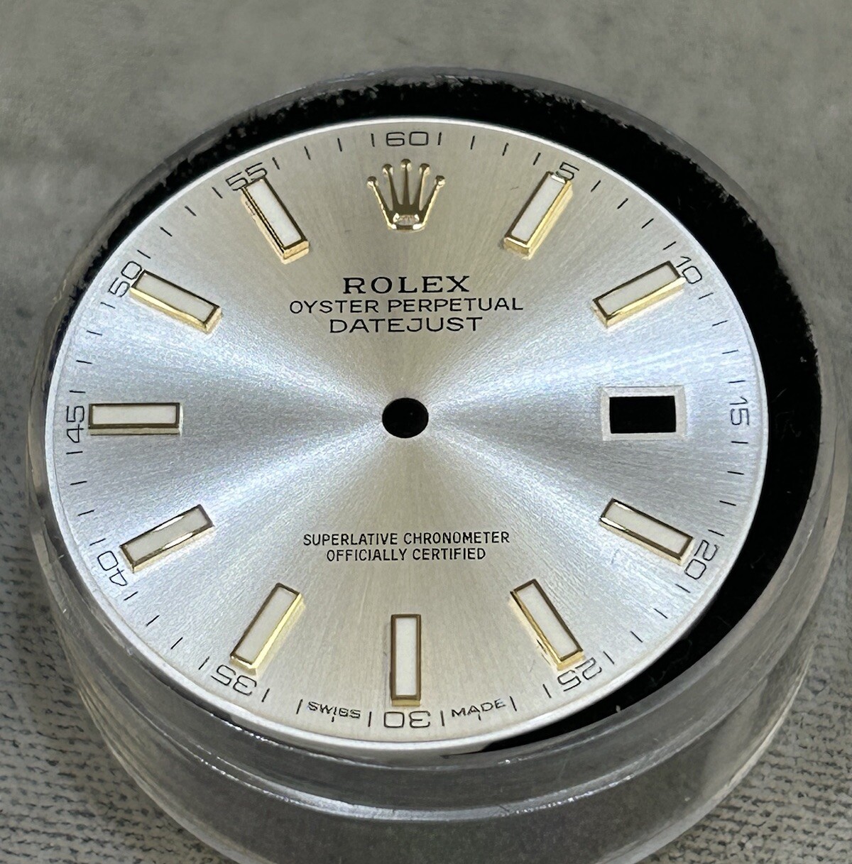 Rolex 41mm Datejust Silver Luminescent Dial For Model 126333 & 126303 MINT