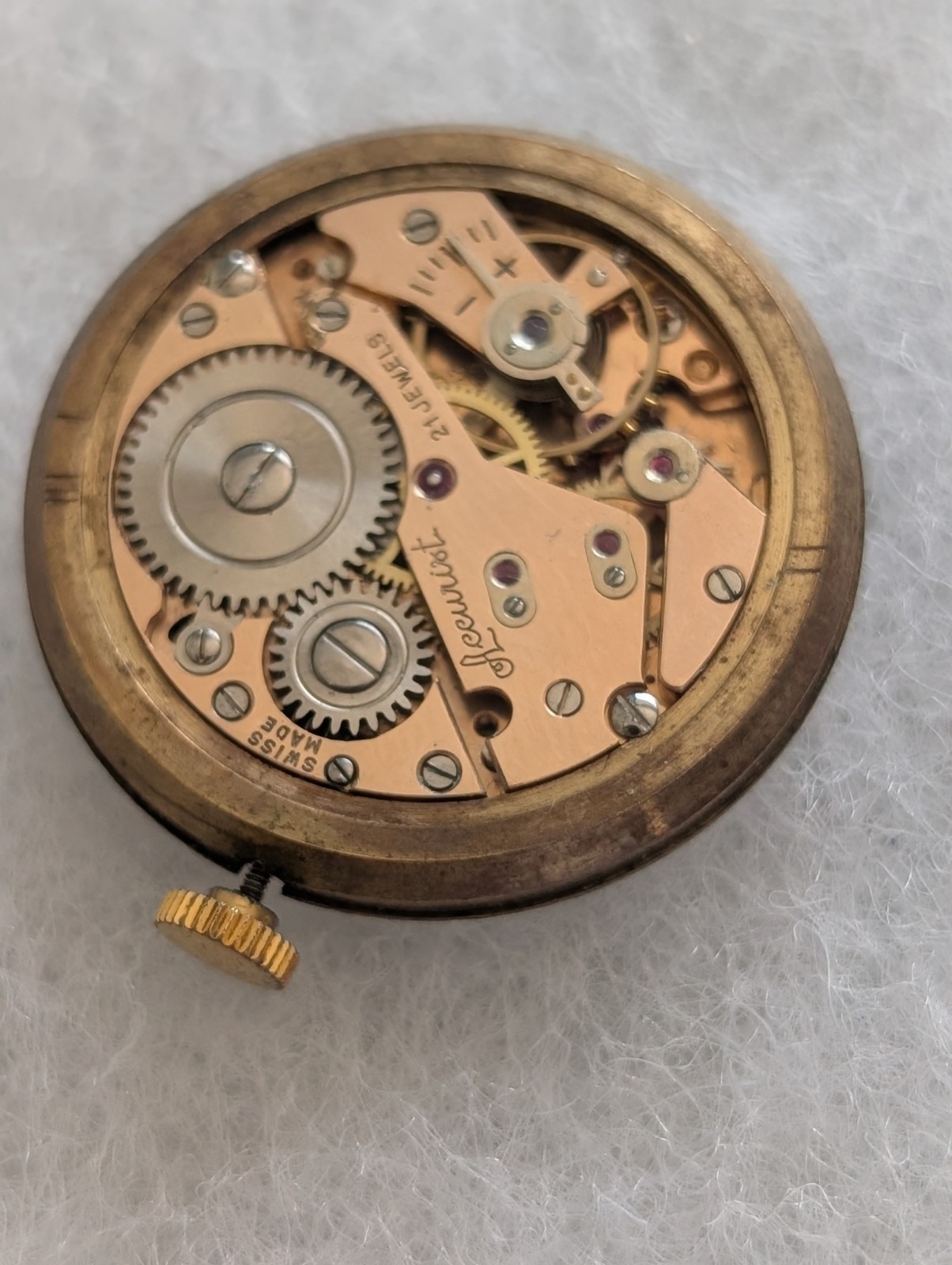 Vintage AS 1002/984 21J Mechanical Watch Movement (Runs)