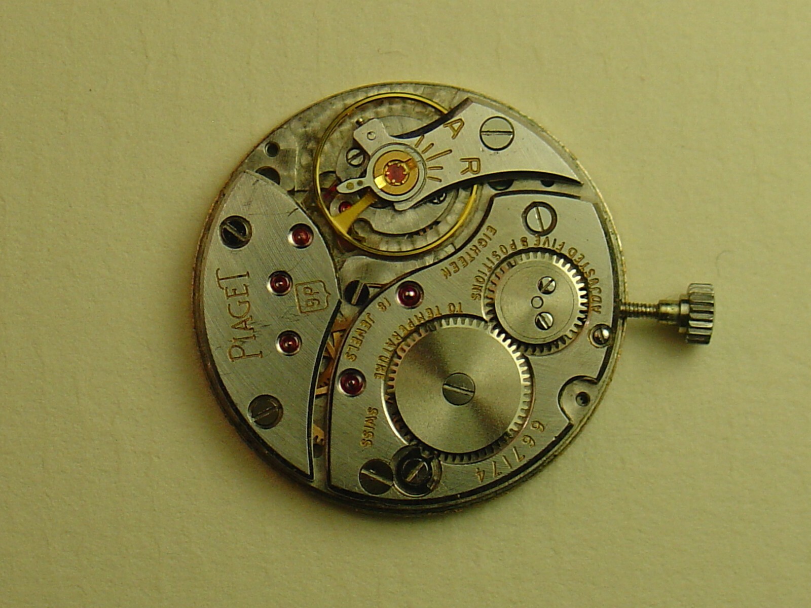 PIAGET 9P movement dial hands.