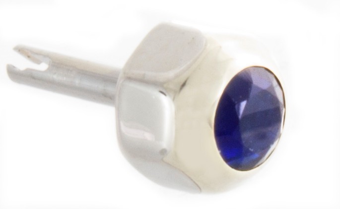 Genuine Cartier Santos Square and Octagon Sapphire Crown Original Parts 5MM