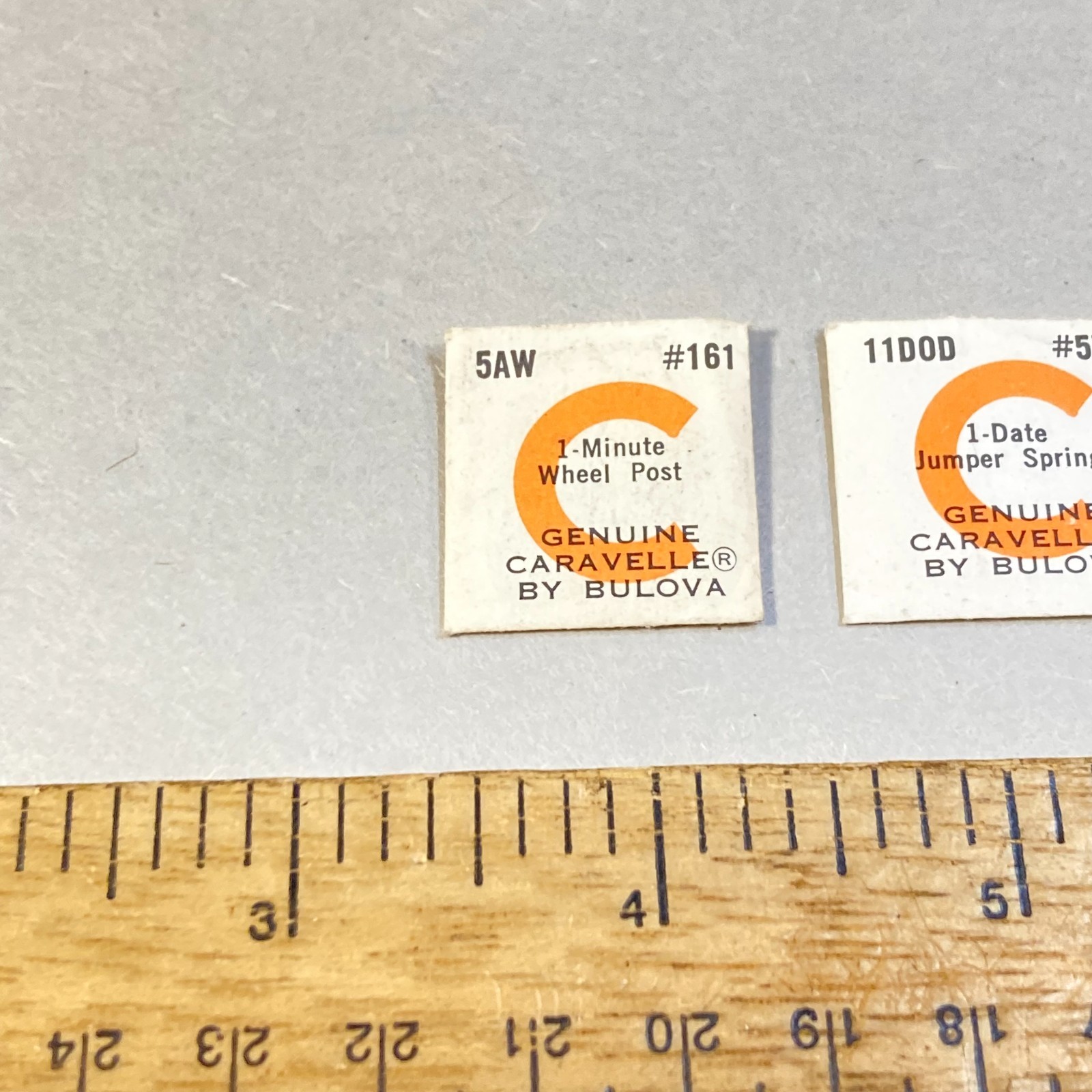 Vintage Bulova Caravelle Watch Parts 3Pc Spring Arbor Post Replacement Parts