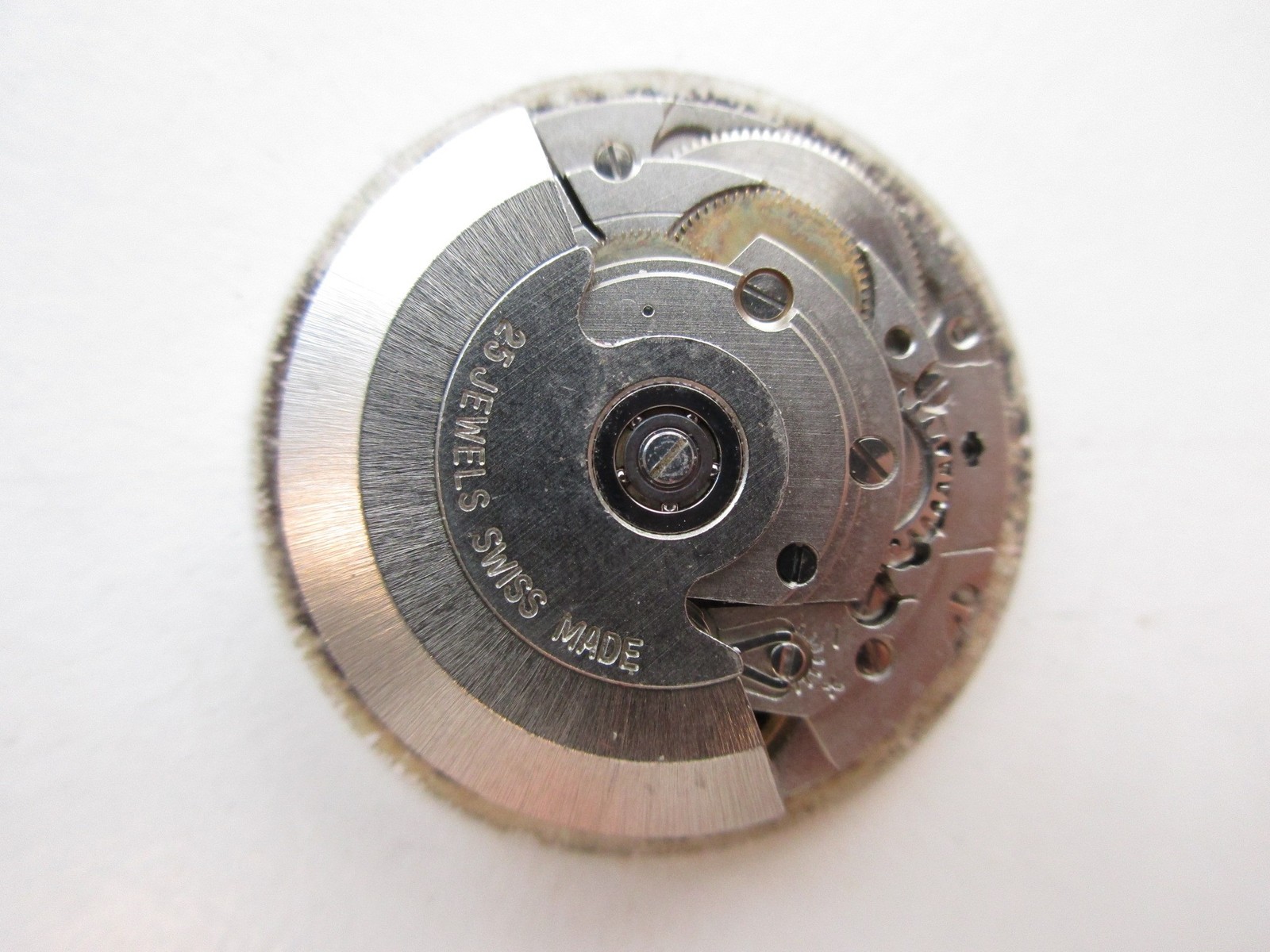 ETA cal. 2836-2 Swiss automatic watch movement – day date at 3 – running