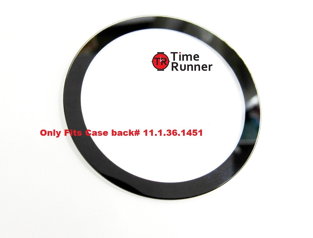Movado Sapphire Mens Black Watch 11.1.36.1451 Crystal Replacement 0607179