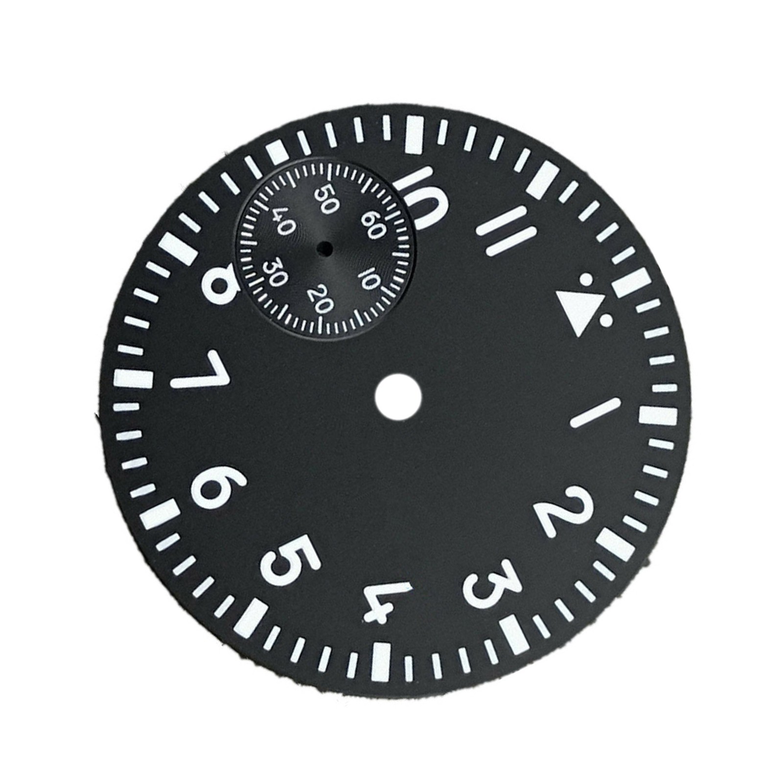 37mm Green Luminous Watch Dial Second @9 Replace For ETA 6497 ST3600 Movement H