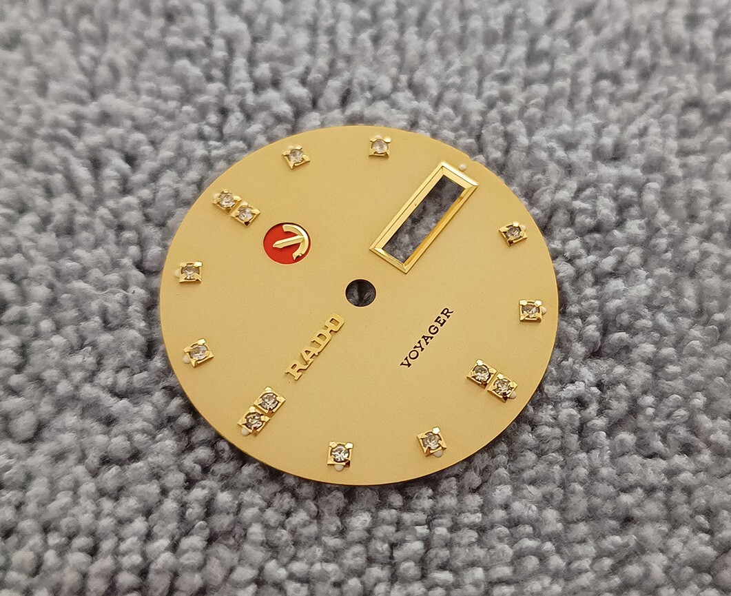 NOS GENUINE RADO VOYAGER GOLD TONE DIAL FOR GENT WATCH…NICE & RARE !!!