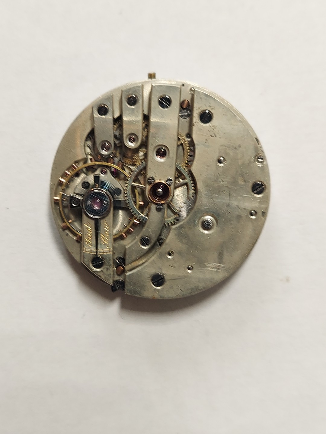 Unbrand Collectible High Grade Art Deco Enamel Dial Full Jewels P.W.MOVEMT Women