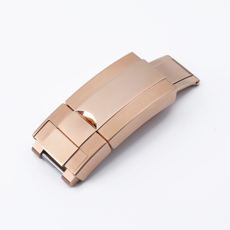 904L Gold / Silver Folding Buckle Clasp Fit Rolex Daytona GMT Yacht-Master