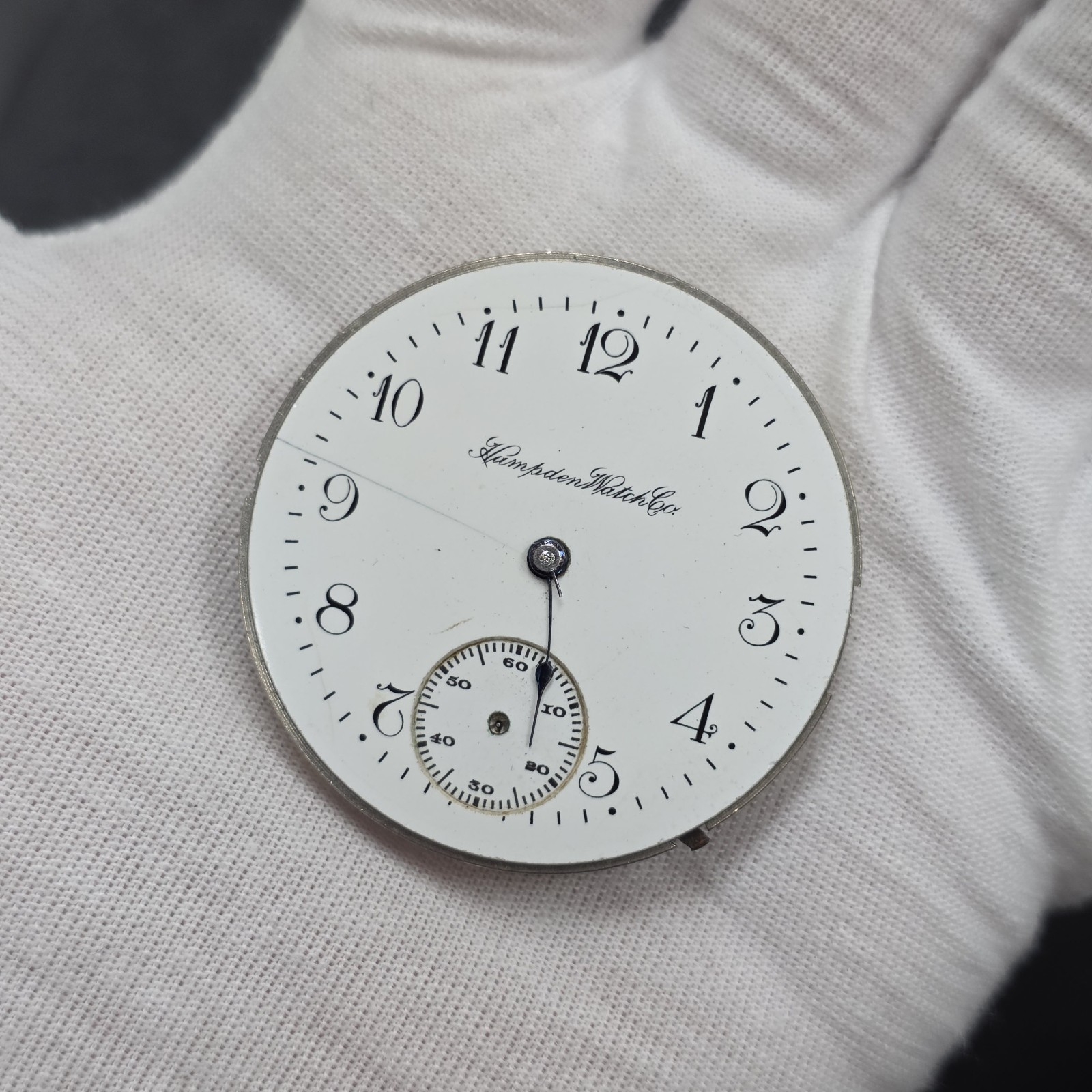 1913 Hampden champion H (in flag) hampden – Pocket watch movement 16s 7 Jewel