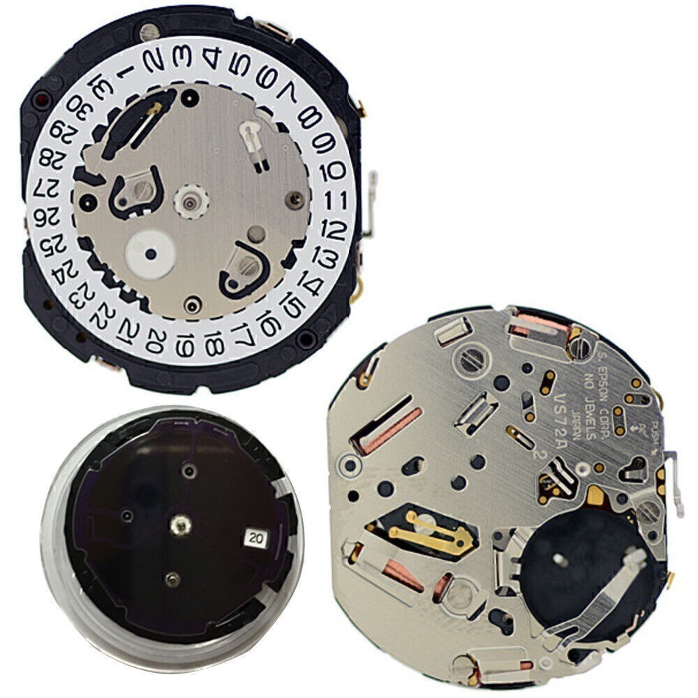 S. Epson VS72A Solar Quartz Movement Watches Repair Parts Replaces VS72