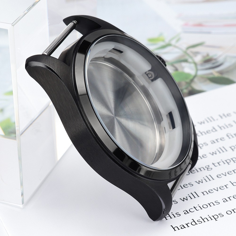 FEIYASHI 40mm 316L Steel Diver Watch Case Brushed PVD 10ATM For Seiko NH35 NH36