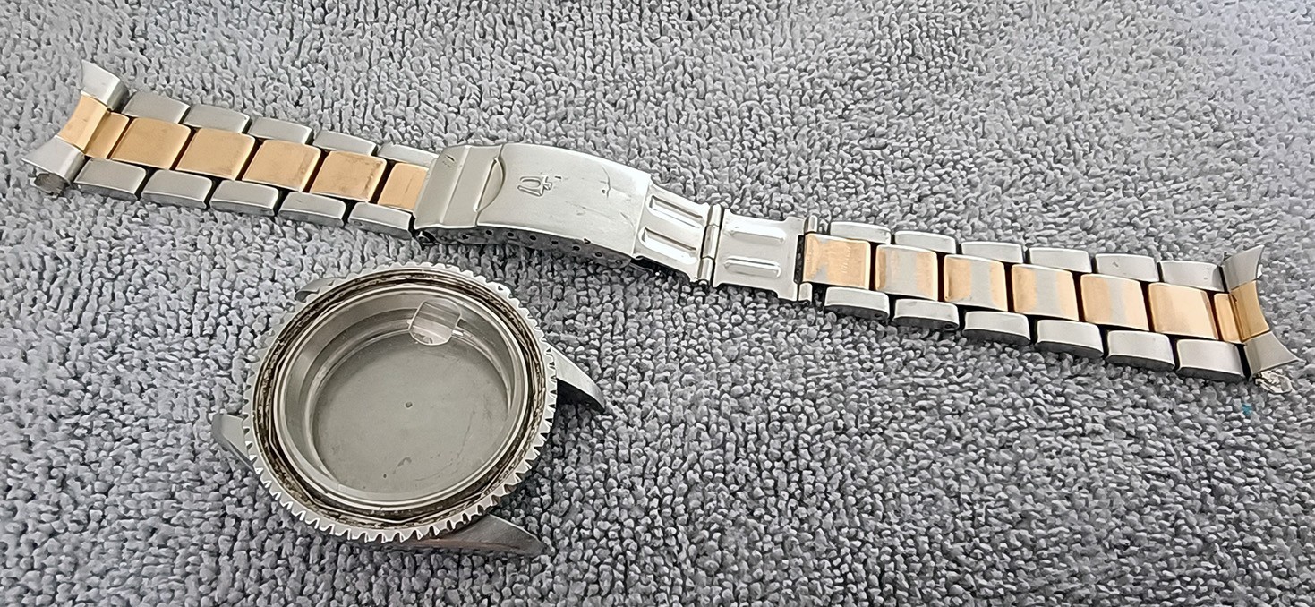 ORIGINAL BULOVA 1D16M STAINLESS STEEL CASE SIZE 39 MM SWISS MADE AS-IS FOR PARTS