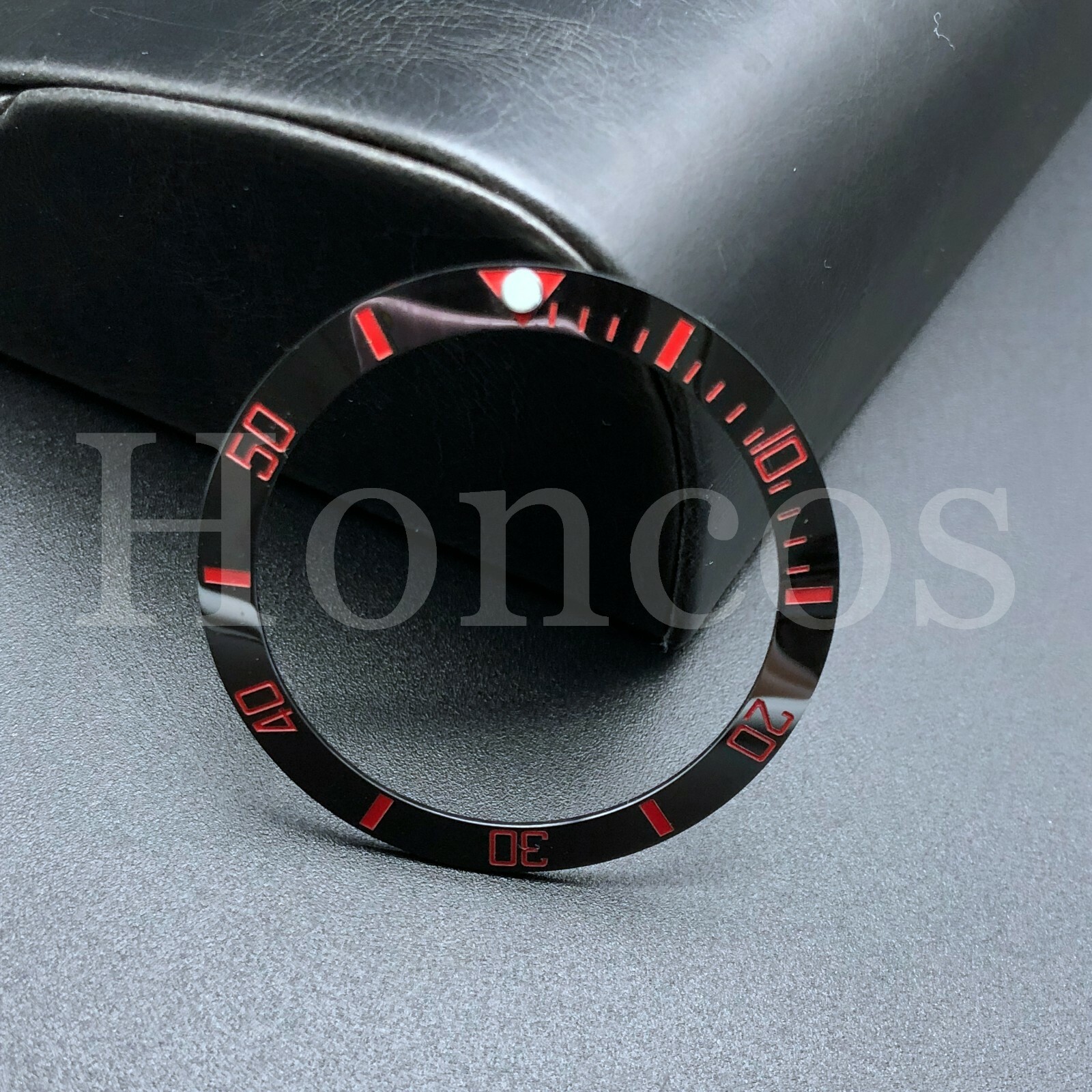 38 MM Watch Ceramic Bezel Insert Ring Loop For SUB 116610 16610 Custom Red