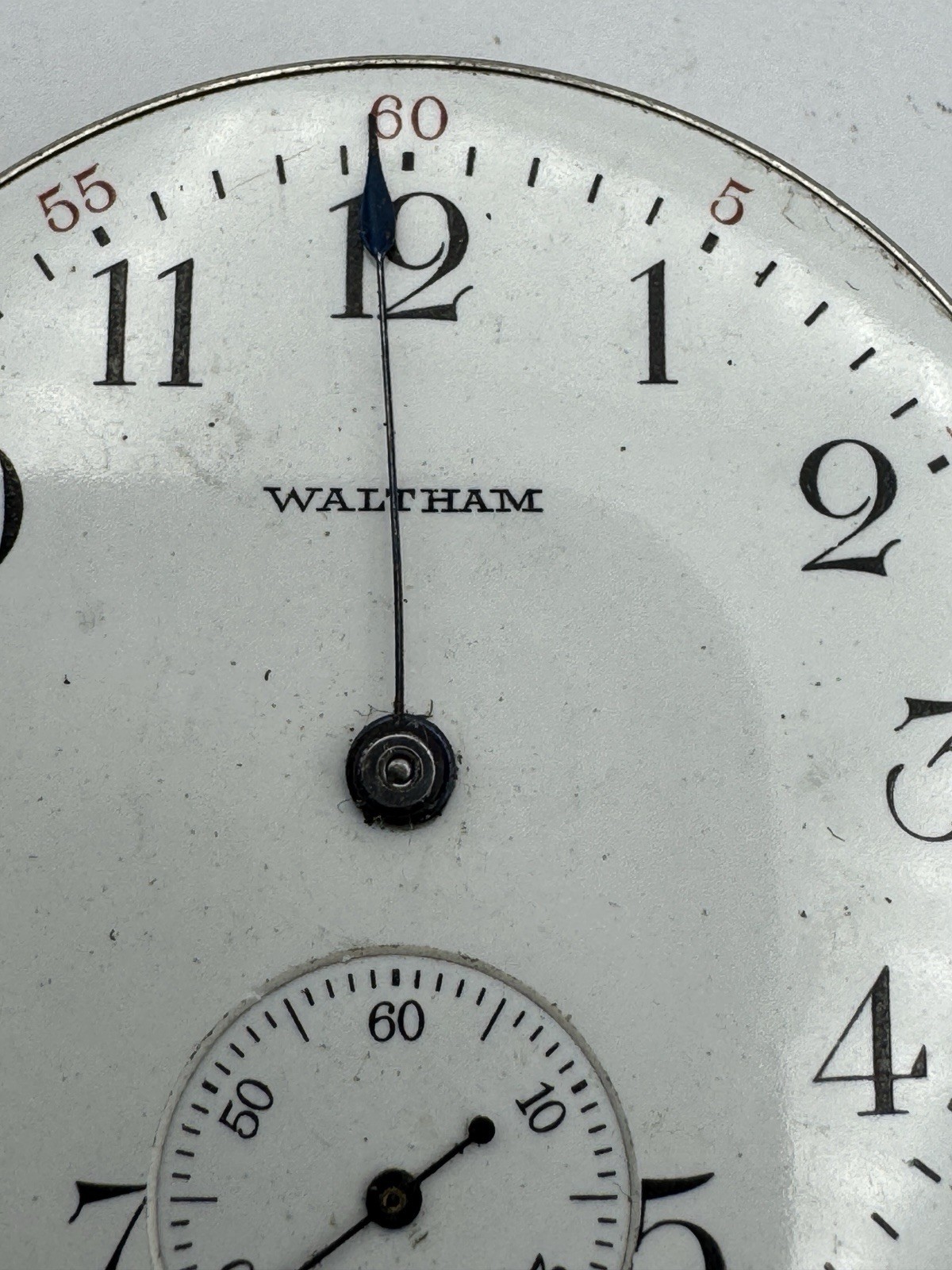 Vintage Waltham 16s 7J Model 1908 Pocket Watch Movement – Runs
