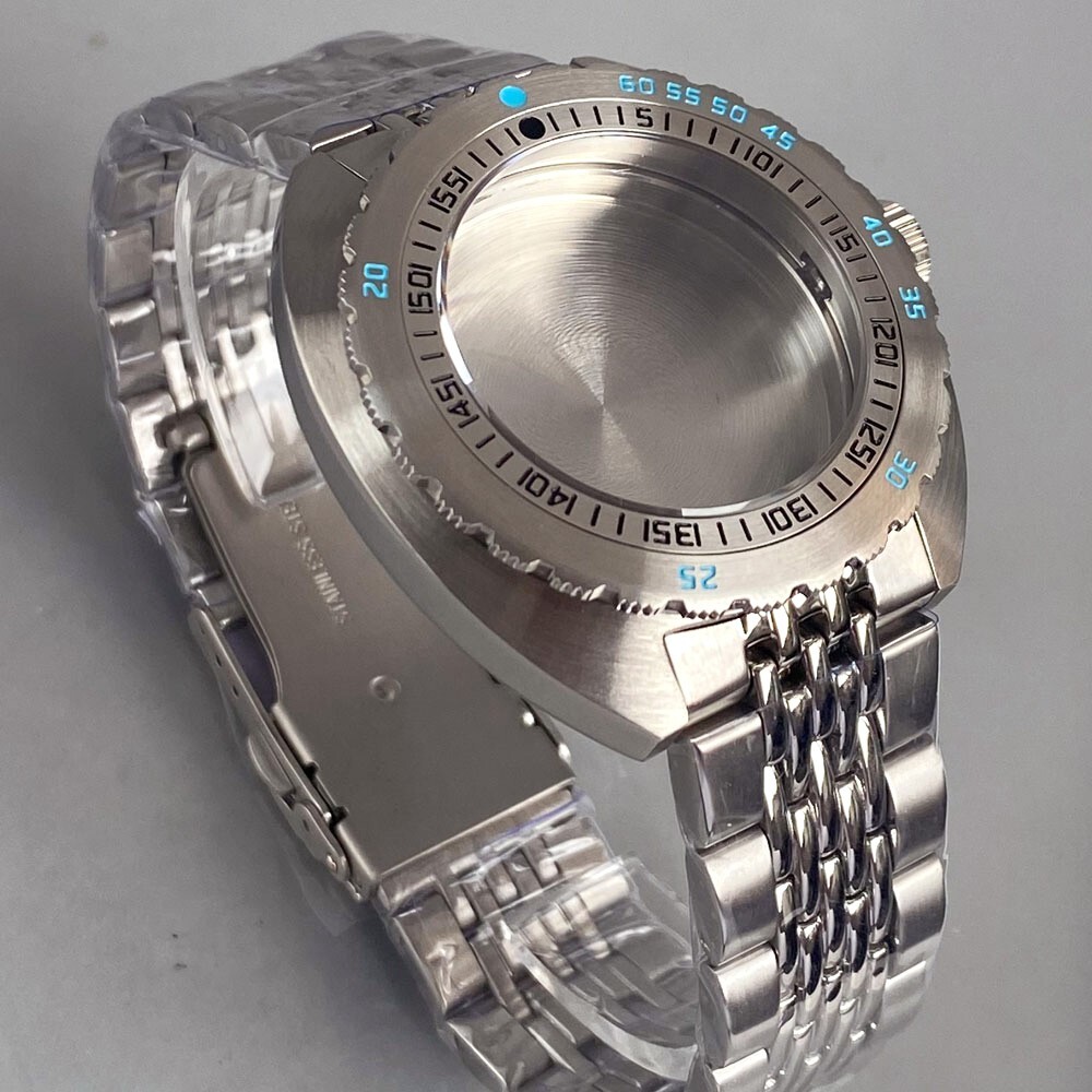 42mm Mod Steel Bezel Diver Sapphire 20ATM Watch Cases For NH35 NH36 ETA2824 Move