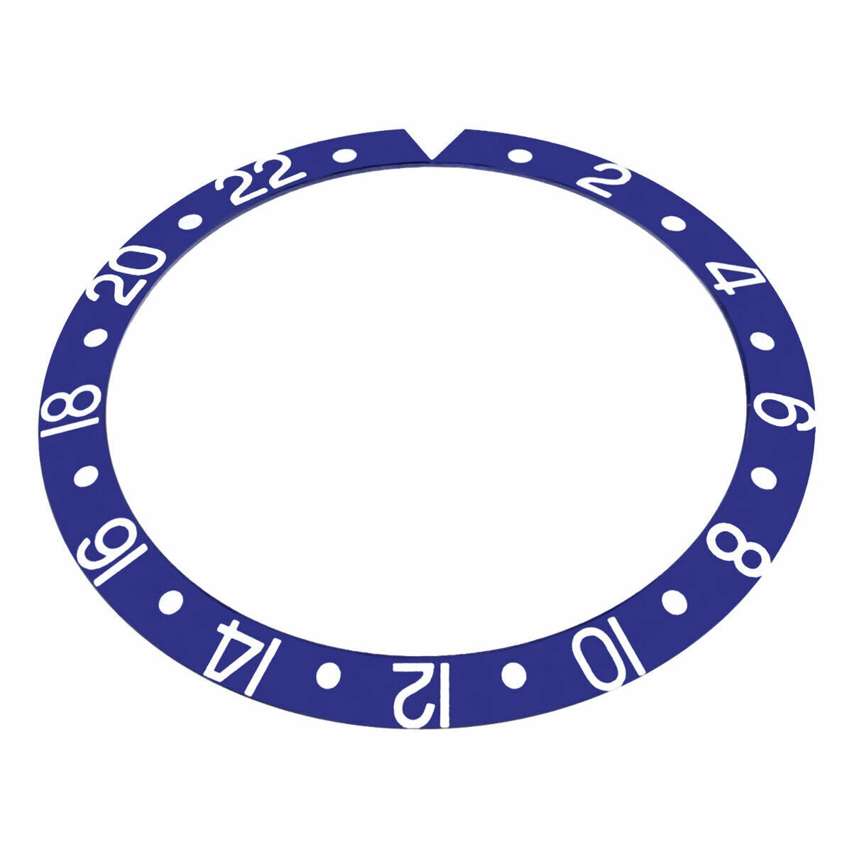 37.70mm x 30.70mm Blue Replacement Bezel Insert Diver Watch