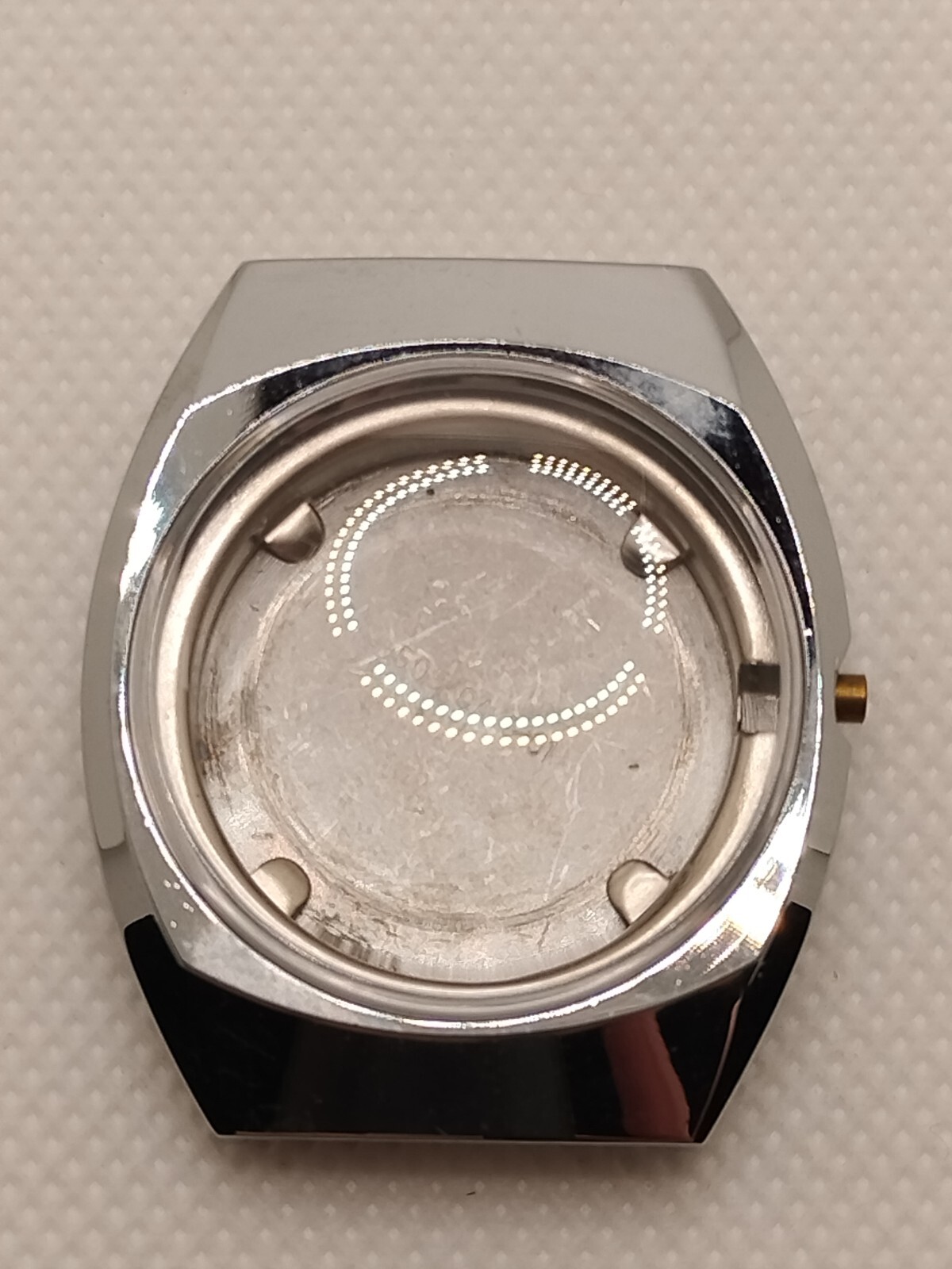 Gruen Watch Case w Crown #505-CA-5101 35mm Stainless Steel New Old Stock NOS