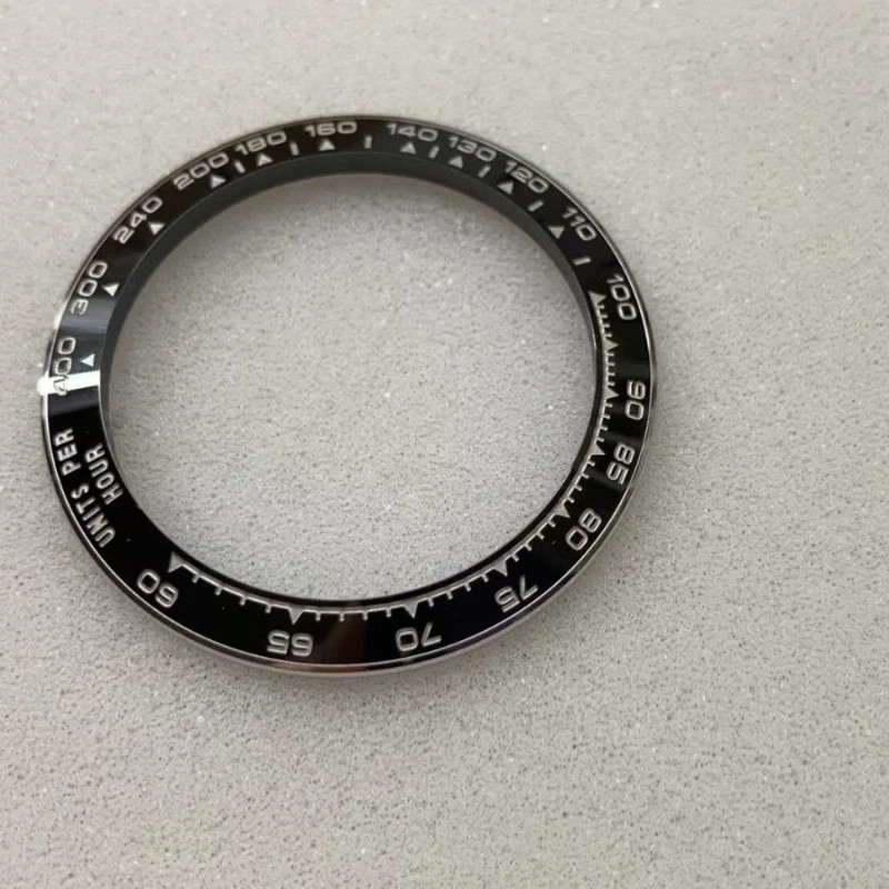 Replacement SS Black Ceramic Watch Bezel Fits Rolex Daytona 126500LN NEW