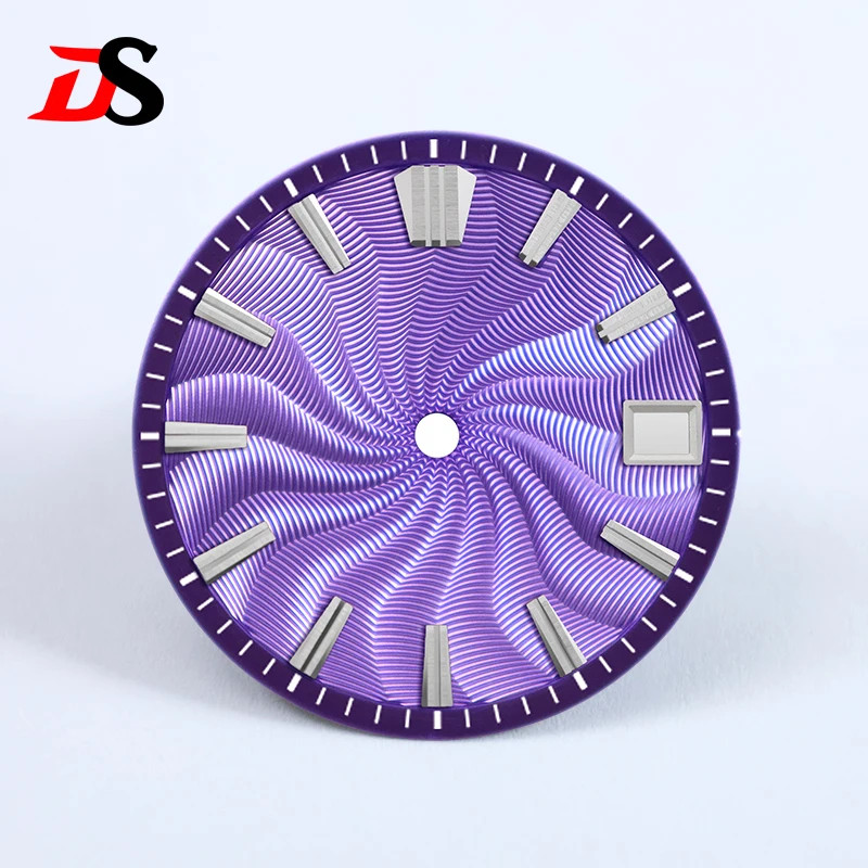 GS 28.5mm Guilloche Dial Blue Lume NH38 No Date/3 O’clock/6 O’clock Date