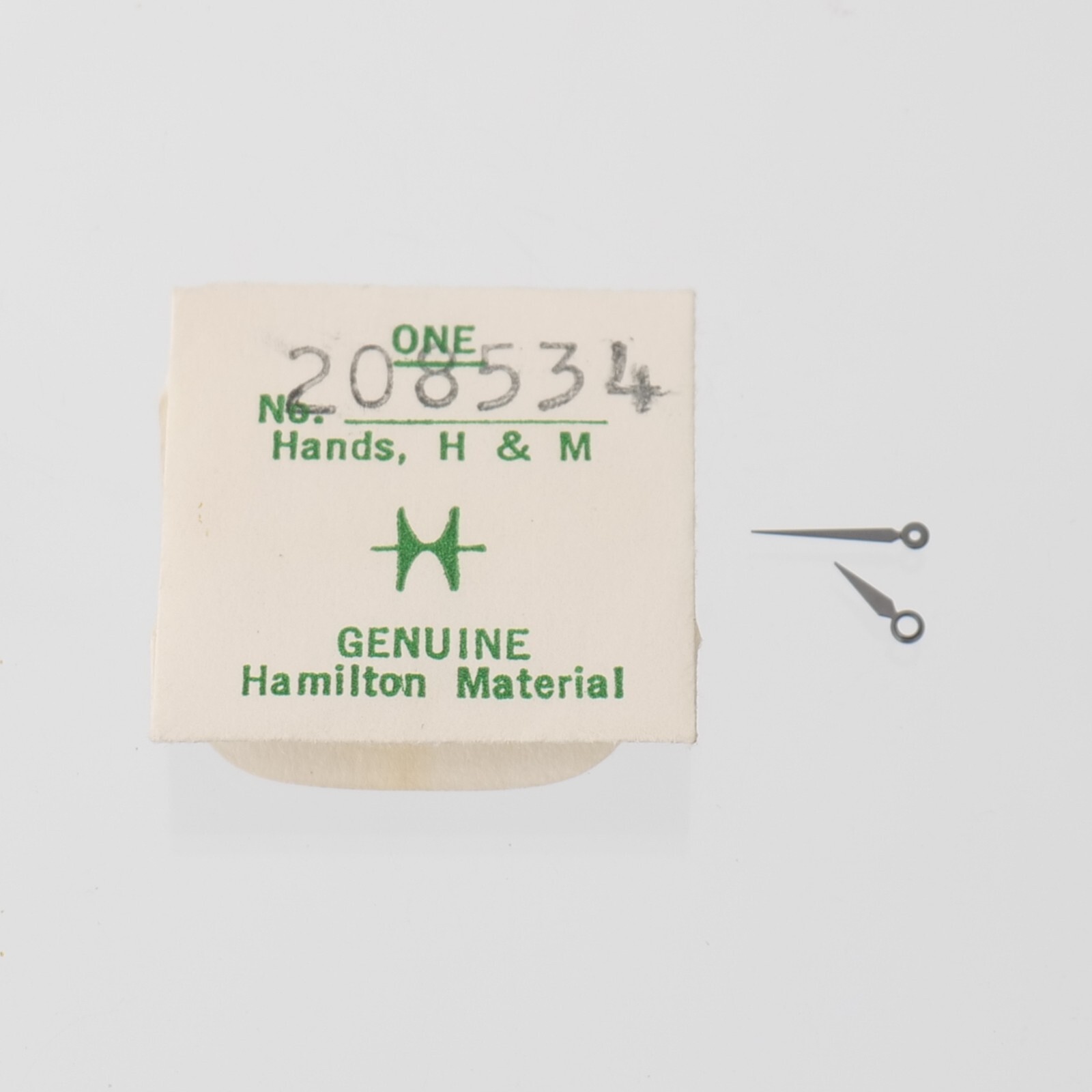 Hamilton Watch Hands No. 208534 Original Pair Hour Minute Watchmaker Parts (H22)