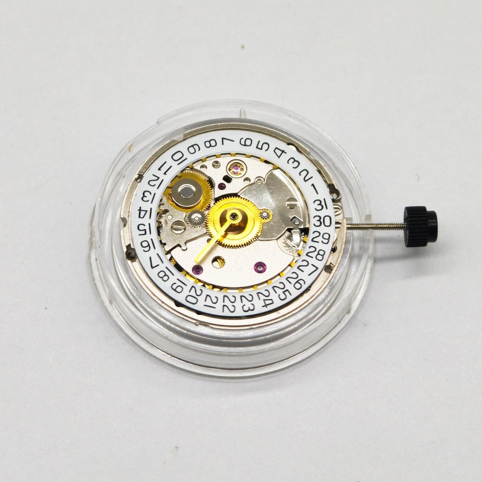 White Retro Clone 25 Jewels Automatic Watch Movement Fit ETA 2824 2824-2 E