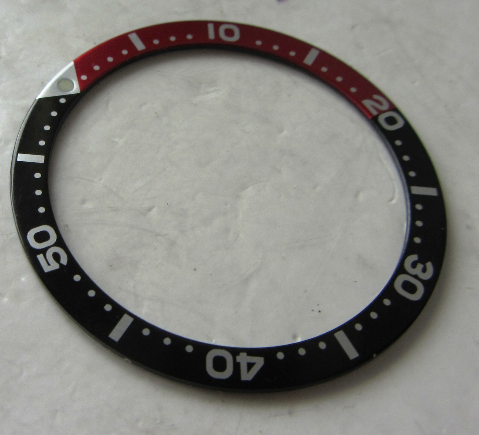 “Coke” bezel ring insert Black / Red fits Seiko SKX007, SKX009, SRPD
