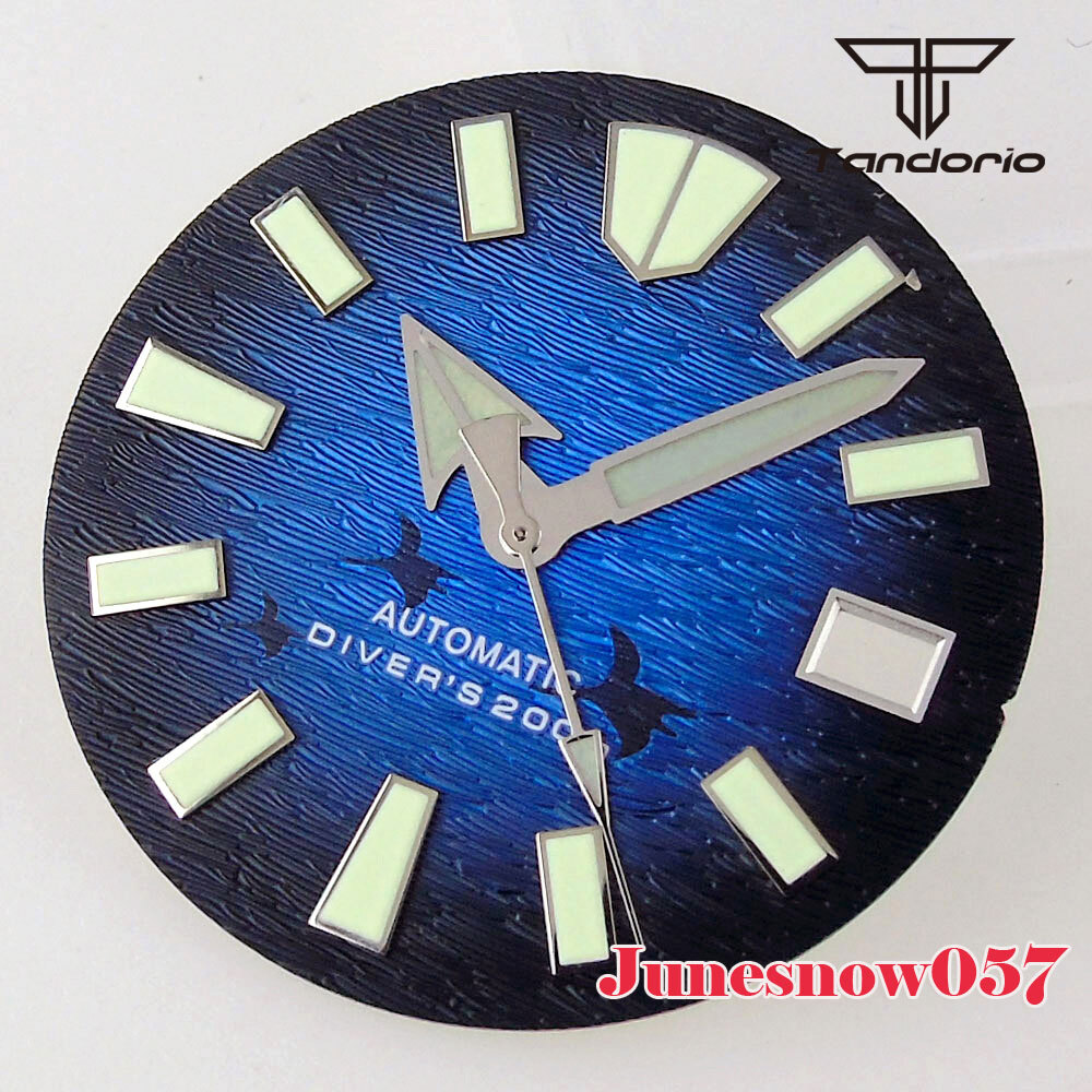 29mm White/Orange/Blue/Green/Black Men’s Watch Dial Lume Fit NH35A NH36A SKX SRP