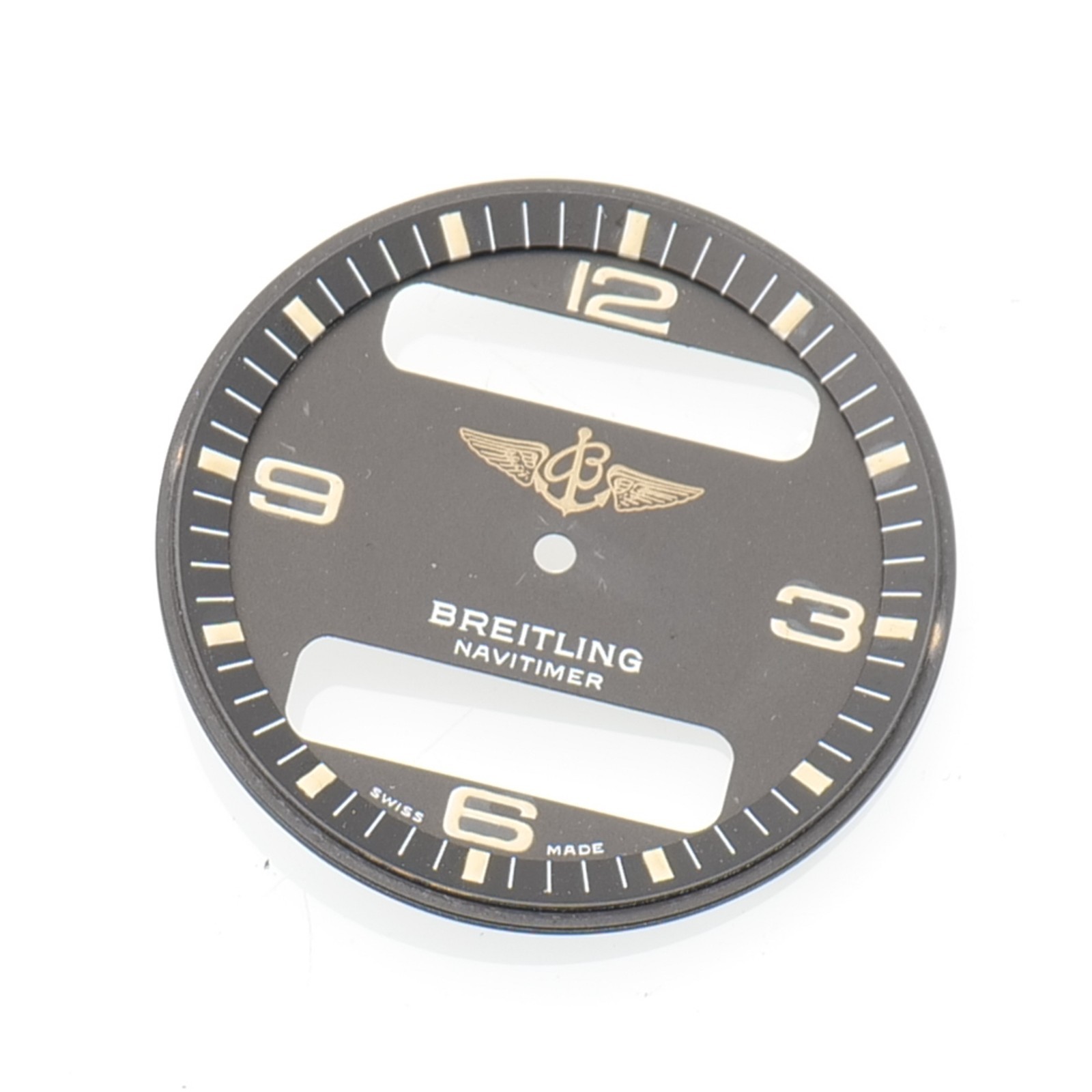 BREITLING AEROSPACE CHARCOAL GRAY DIAL WATCH PART GENUINE GENUINE 32.6MM