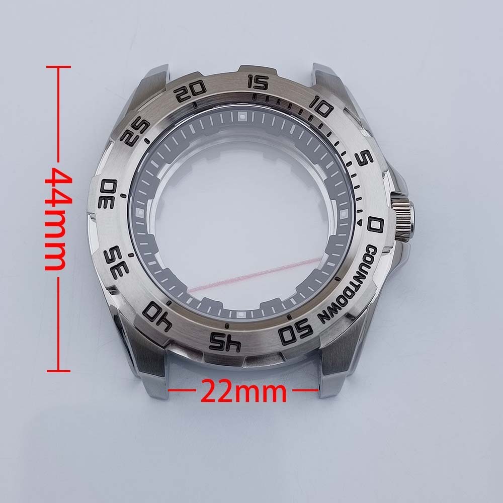 44mm NH35 NH36 Diver Chronograph Watch Case 22mm Lug Fit Mechanical
