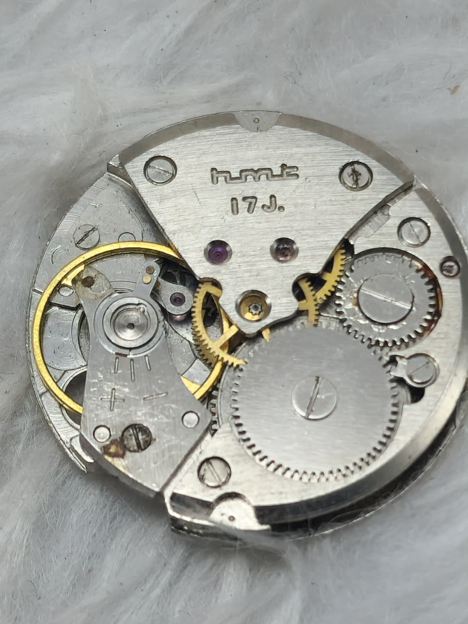 HMT 17 Jewels Manual Wind Watch Movement Parts Repair Vintage Mechanical India