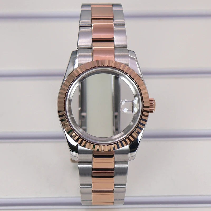 36/39mm Watch Cases Set Sapphire Glass For NH35 NH36 NH34 NH70 8215 Datejust