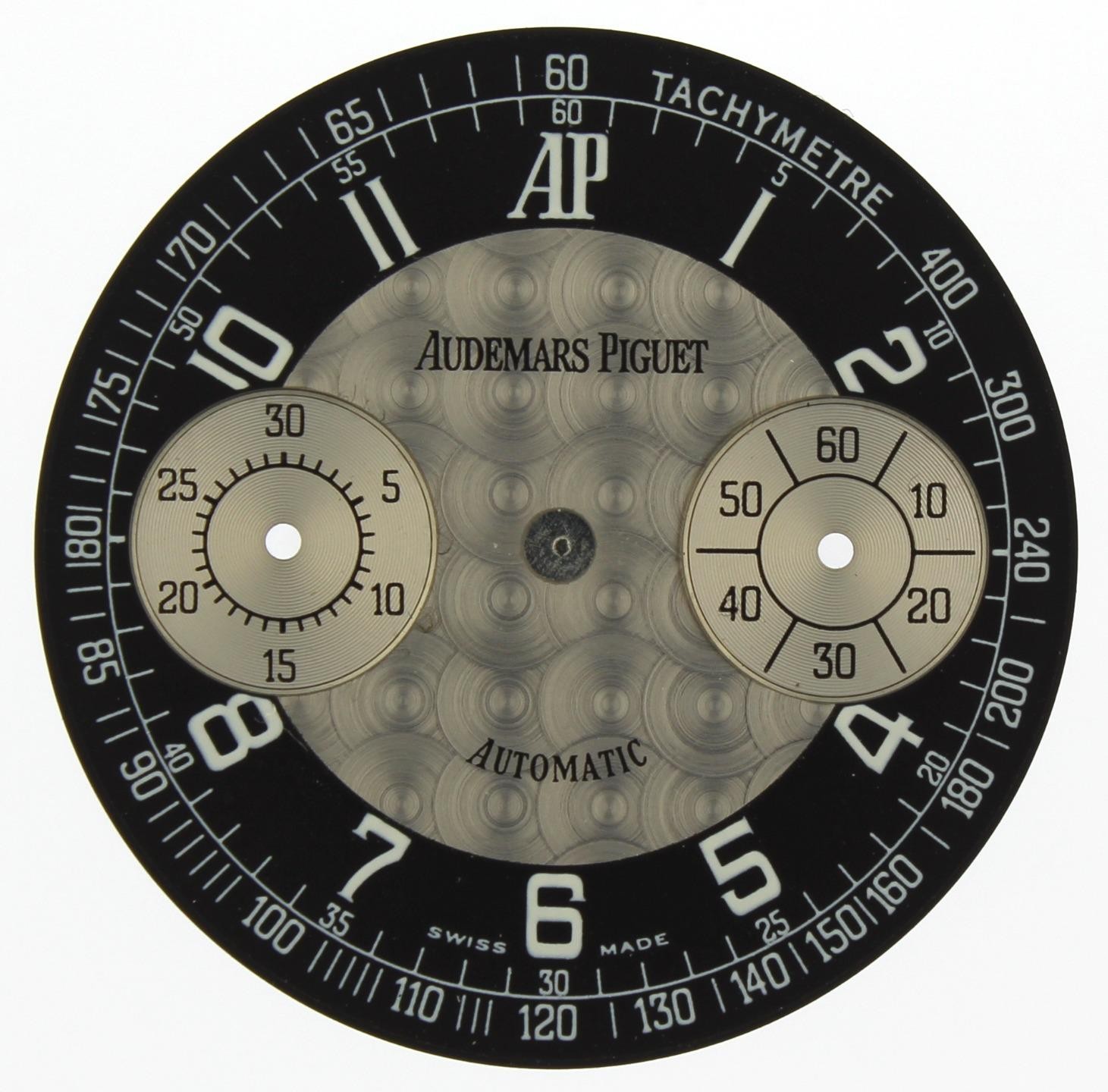 Audemars Piguet 31.15 mm Black Silver Dial with Two Subdials