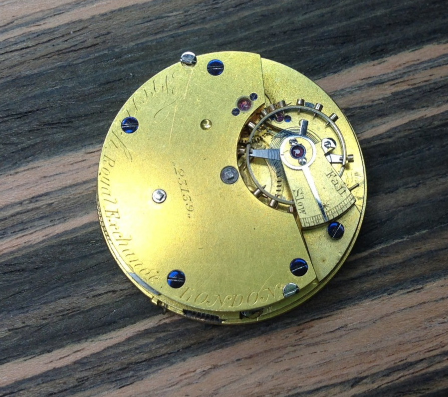 FRENCH ROYAL EXCHANGE LONDON Pocket Watch Movement – Restoration