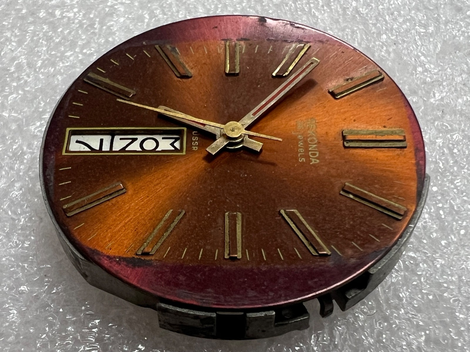 Vintage Watch movement ( mechanism) Slava Sekonda Fridge Soviet USSR. FOR PARTS
