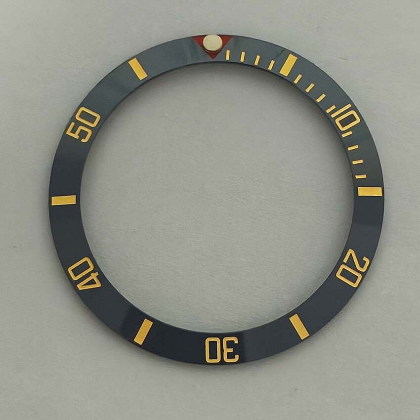 38MM 30.5MM SUB Bezel Beveled Ring Red Triangle Ceramic Bezel Watch Accessories