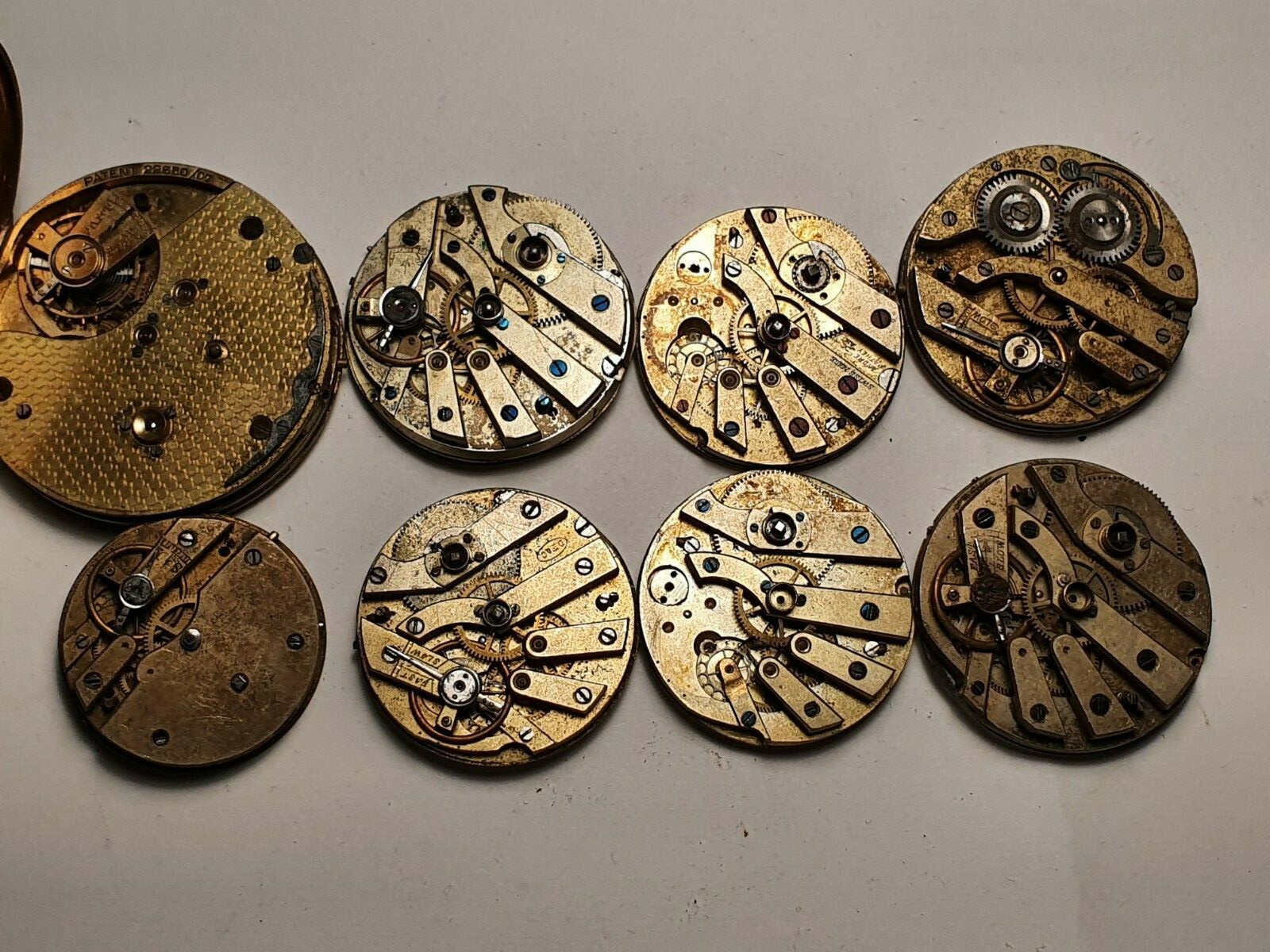 cylindre pocket watch movements for parts joblot