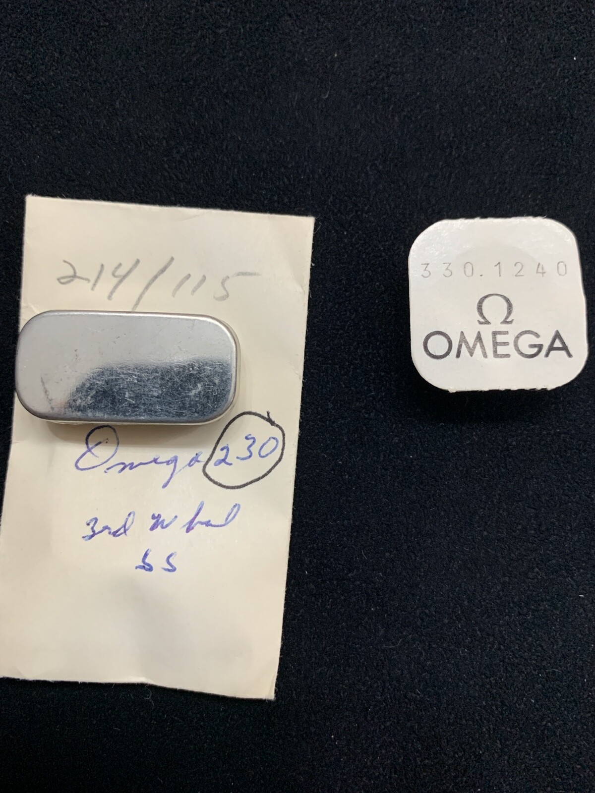 One New Genuine Omega Third Wheel Part # 1240 from Watchmaker’s Parts Stock