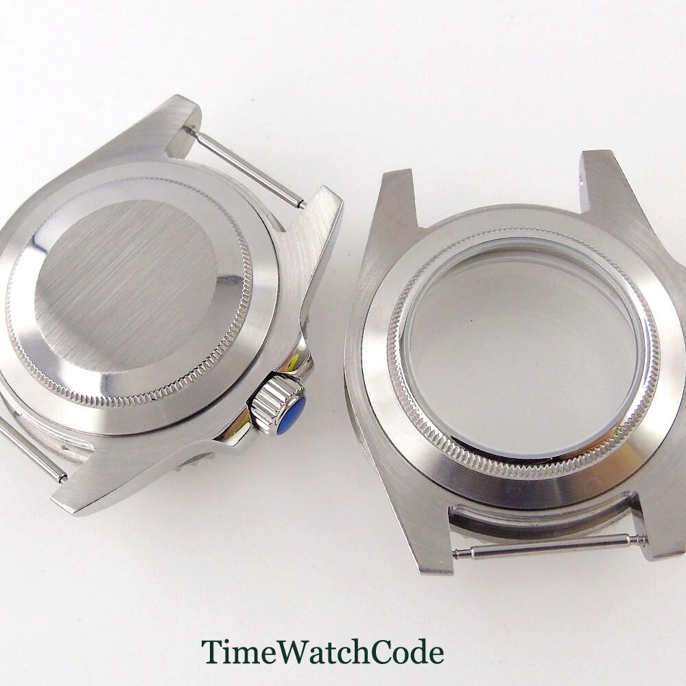 40mm Watch Case Sapphire Glass Chapter Ring Fit NH35 NH36 ETA2824 PT5000 316L