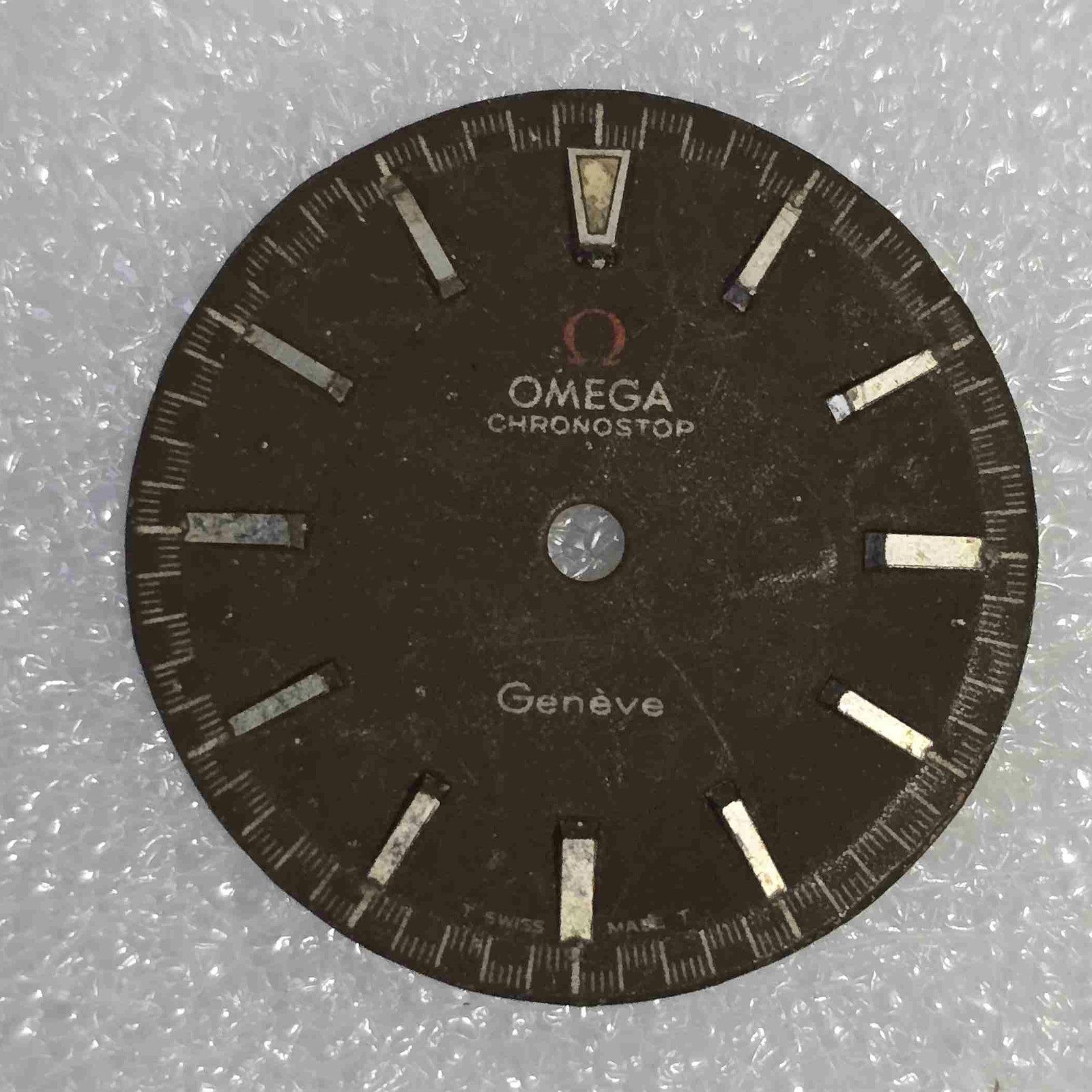 Vintage OMEGA CHRONOSTOP Black Dial. For Parts