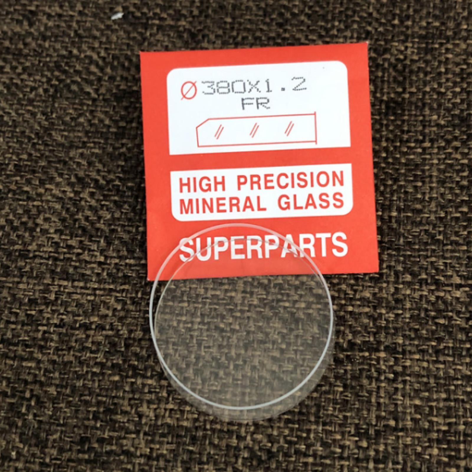 1.2mm Thickness Flat Round Mineral Watch Glass With Waterproof Ring Assortment A