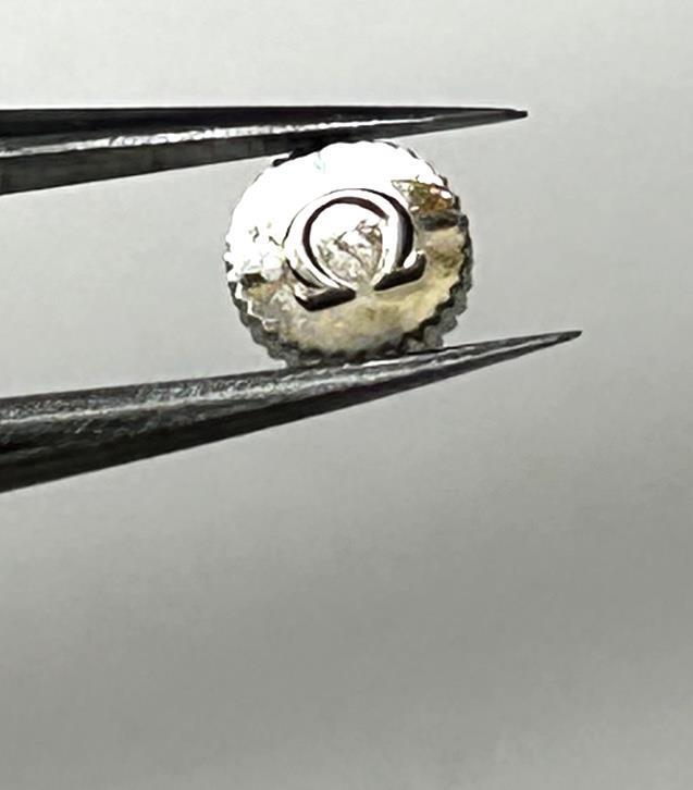 0mega Watch Crown – 2203 – 4.2mm dia – – Watchmakers spares