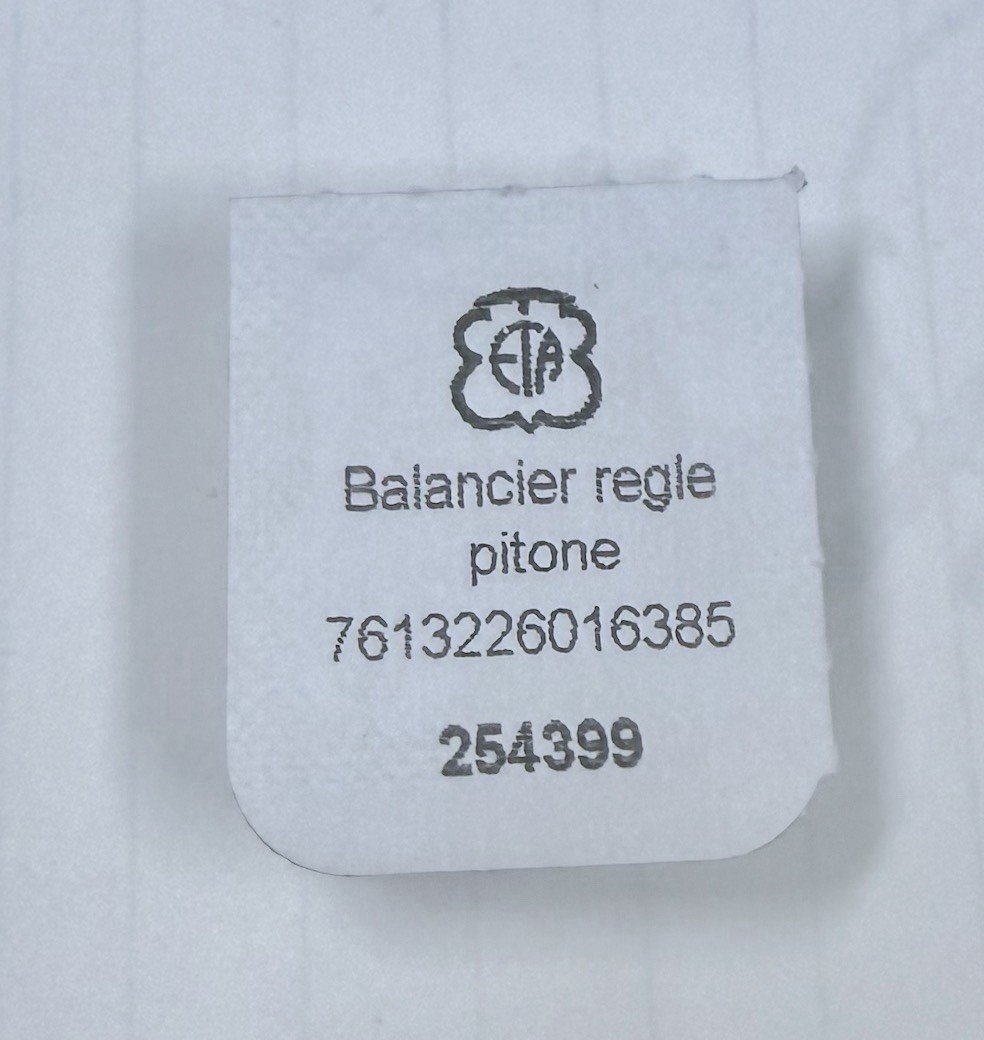 ETA 2000 Balance Wheel Genuine Fits Omega 2520 New Part 721