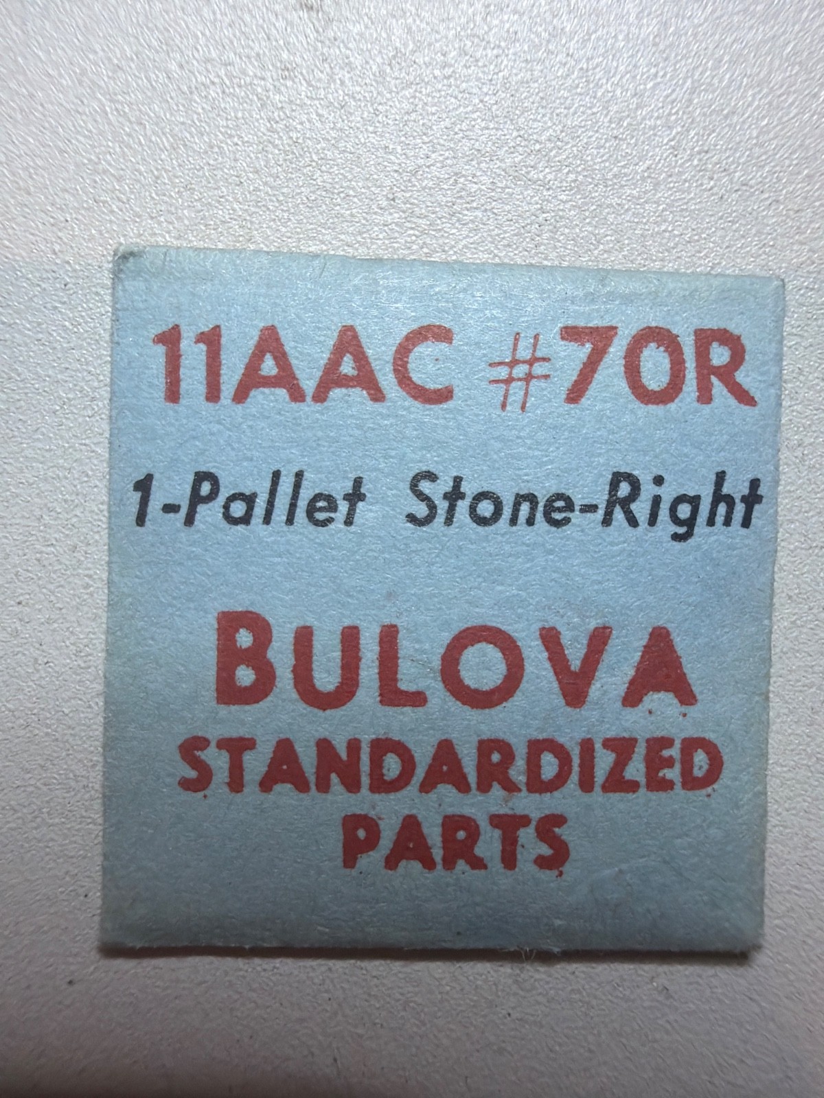 Bulova 70R Pallet Stone (Pallet Fork Right Side Jewel) – NOS – Various Calibers