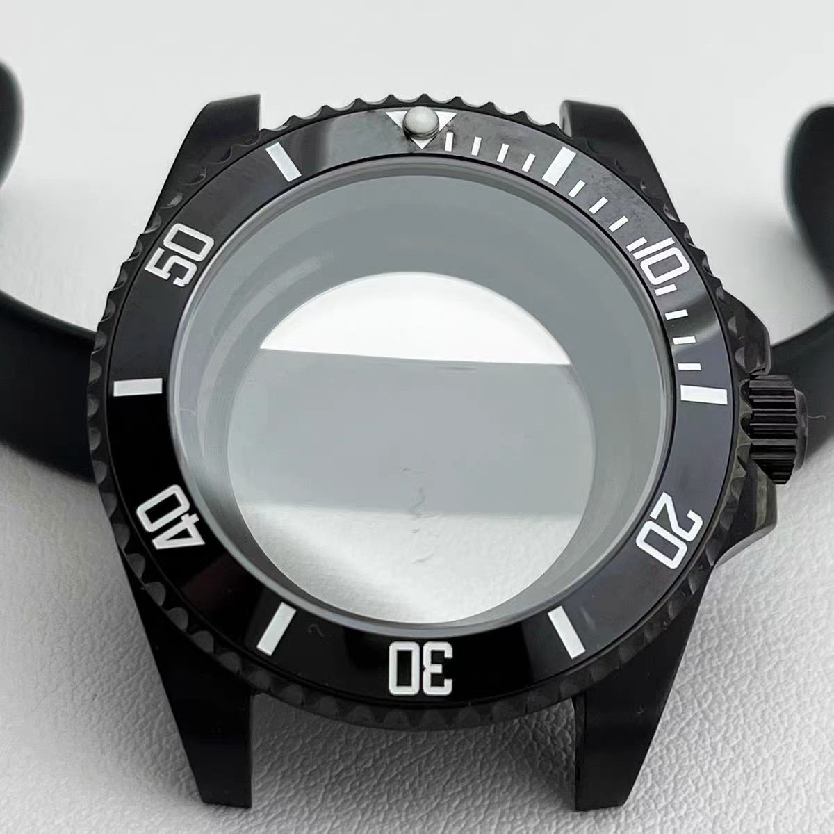 Fit NH35A NH36A Mod Conversion Case-40mm Black PVD Sapphire Glass Watch Case