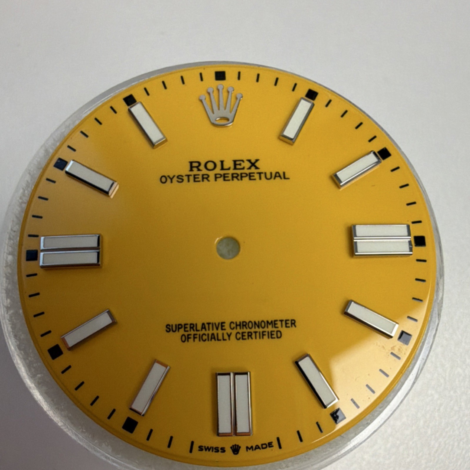 Rolex yellow custom dial for Oyster Perpetual 41 model 124300