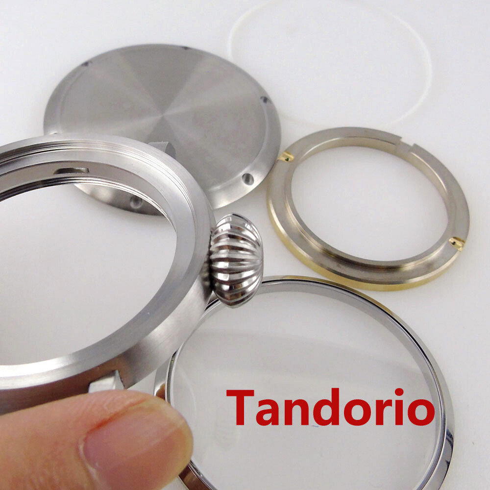 46mm Solid Cusn8 Bronze/Stainless Steel Watch Case fit NH34 NH35 ETA 2824 PT5000